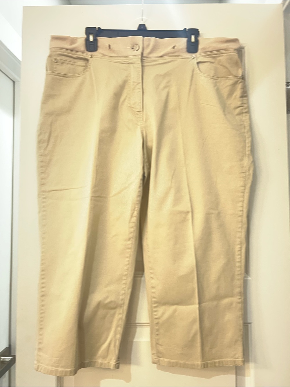 Avenue Blues Women’s Size 14 Beige Khaki Stretch Straight Leg Pants